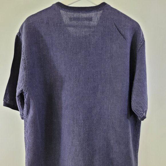 Shades of Grey by Micah Cohen blue linen shirt - Picture 2 of 6